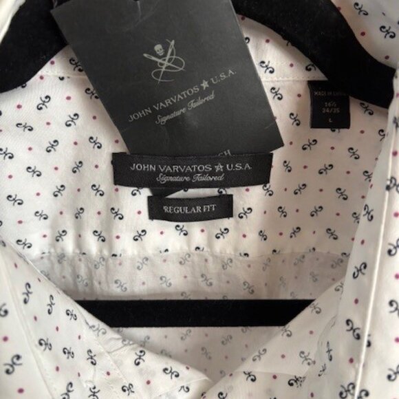 John Varvatos Signature Tailored Stretch Shirt - Picture 6 of 10